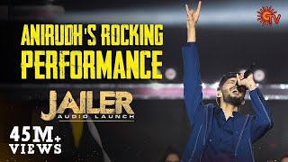 Anirudhs Rocking Performance of Hukum  Jailer Audio Launch [upl. by Annehs201]