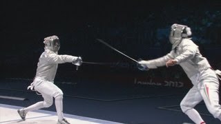 Aron Szilagyi Szilagyi Wins Fencing Sabre Gold  London 2012 Olympics [upl. by Ielirol]