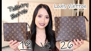 LV  TOILETRY 19 VS 26  WHAT FITS INSIDE  FULL REVIEW [upl. by Attemaj]