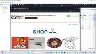 Web cache poisoning with multiple headers lab3 [upl. by Malliw]