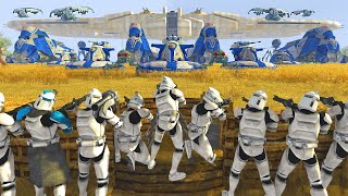 Largest CLONE WARS Trench Defense EVER  Men of War Star Wars Mod [upl. by Asiel]