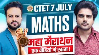 CTET 7 JULY 2024 MATHS MARATHON by Sachin Academy live 8pm [upl. by Rehpotsrihc]