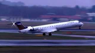 Eurowings Germanwings Canadair Regional Jet CRJ900ER DACNA Take Off  Flughafen Berlin Tegel [upl. by Llemmart]