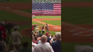 The StarBangled Banner National Anthem Live  Adam Ezra from Fenway Park [upl. by Yerdna49]