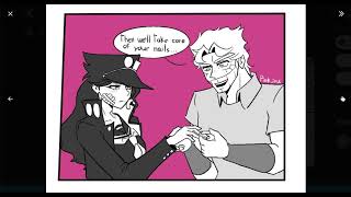 Part 3 but Jotaro is a girl comic dub [upl. by Balcke471]