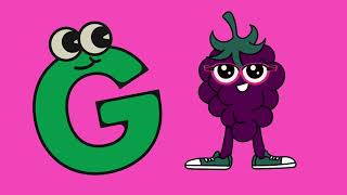 Alphabet G  Letter G  Letterland G  Letterland Adventures preschool kids  Grapes [upl. by Estel]