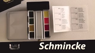 SWATCH  Schmincke Travel Set  Horadam Aquarell [upl. by Nnaeerb]