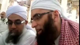 RARE Junaid Jamshed with the Shaykh Abdul Raheem Haram Shareef [upl. by Aytnahs143]