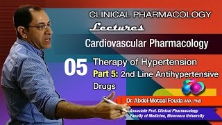 Cardiovascular Pharmacology Ar  05  2nd line antihypertensive drugs [upl. by Stark]