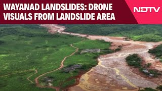 Wayanad Landslides  Drone Visuals Shows Widespread Damage In LandslideHit Wayanad [upl. by Alyat819]