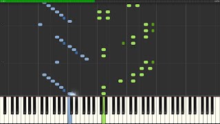 Vivaldi  Summer Piano Tutorial Synthesia Rousseau [upl. by Yanarp]