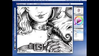 Corel Painter Tutorial 2 Select and Re Color Shaded Line Art [upl. by Polinski445]