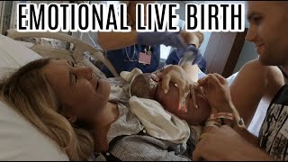 EMOTIONAL LIVE BIRTH VLOG  LABOR AND DELIVERY BIRTH VLOG  Tara Henderson [upl. by Ibbor25]