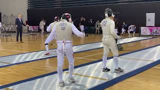 2024 Singapore Foil Satellite Men Foil T128 KOR KIM Minsung vs SGP LOCK Kieren [upl. by Evangelist]