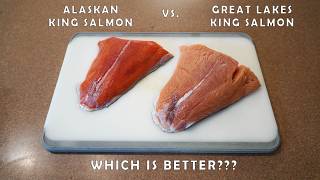 ALASKAN King Salmon VS GREAT LAKES King Salmon  Which Tastes Better Catch Clean Cook [upl. by Wetzel175]