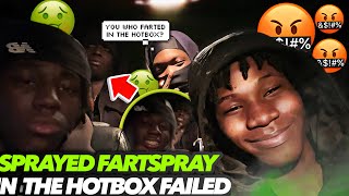 FART SPRAY IN HOTBOX FAILED🤦🏾‍♂️😂 [upl. by Nirrek]