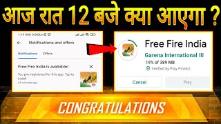 Free Fire India is available in play store 100😱  Free Fire India Update🔥  free fire new event [upl. by Aimas]