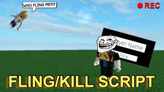 FE FlingKill Script R6R15 NO TOOL NEEDED Pastebin [upl. by Aillicec]