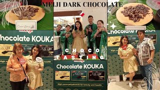 MEIJI CHOCOLATE KOUKA EVENT  CHOCOLATE MAKING AND DRINKING  ABIGAYLE CHING ✨ [upl. by Pinebrook624]