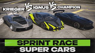 GTA Online  Champion VS Ignus VS Krieger  Fully Upgrade Road Racing Test [upl. by Eydie556]