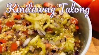 KINILAW NA TALONG BISAYA STYLE l ENSALADANG TALONG l EGGPLANT SALAD RECIPE [upl. by Nytsirk]