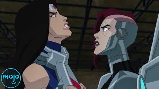 Top 10 Times DC Animated Movies Left Out the Craziest Part [upl. by Aikrahs717]