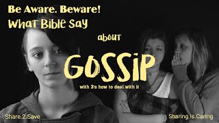 Gossip What Bible Say How to deal with Gossip [upl. by Harper879]