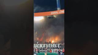 Eintracht Braunschweig  Eintracht Frankfurt  PYROSHOW der FRANKFURT FANS 190824 [upl. by Panta]