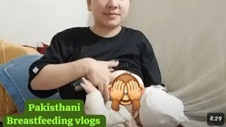 feeding baby mother milk vlog pakistan  breastfeeding vlogs breastfeeding virlvideo vlog [upl. by Remos]