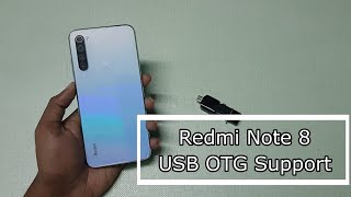 Redmi Note 8 USB OTG Support [upl. by Ecar323]