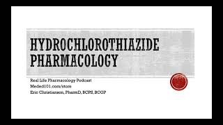 Hydrochlorothiazide Pharmacology [upl. by Yentihw273]