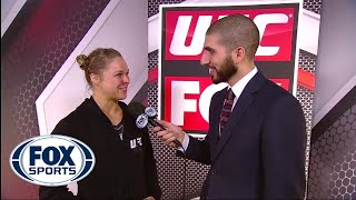 Rousey explains why she skipped handshake [upl. by Nimrac]