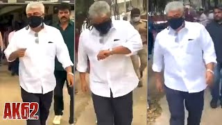 Ajith Kumars Majestic Walking Style Recent video  AK 62 Recent Update  Vignesh Shivan [upl. by Ashely]