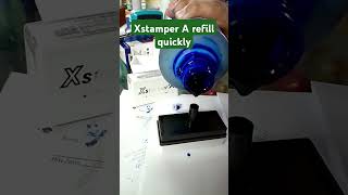 how to Refill Xstamper A quick ink stamper inkrefill stamps viral shorts [upl. by Eisac]