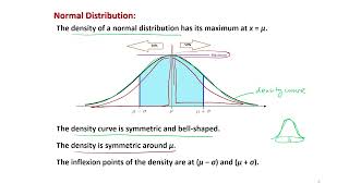 Lecture 23  Univariate Normal Distribution Theoretical Properties [upl. by Nirrat]