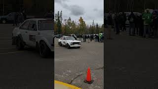 Coming off time trial at American Rally Association event at Ishpeming MI [upl. by Fauman706]