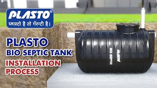 How to Install Bio Septic Tank  Step by Step Process  Bio Septic Tank  Plasto Bio Septic Tank [upl. by Zanze]