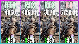 RTX 4060 vs RTX 4060 TI vs RTX 3070 vs RX 6750 XT  Tested in 25 Games [upl. by Basilio]