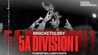 BRACKETOLOGY 2024 Texas High School Football Playoffs 5A DI [upl. by Azmah]