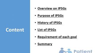 International Patient Safety Goals [upl. by Aneret]