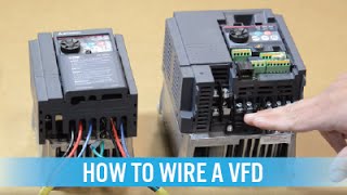 How to wire a VFD  variable frequency drive [upl. by Cicely348]