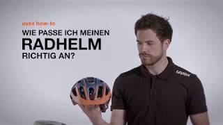 UVEX  Radhelm richtig anpassen  RadOnlinede [upl. by Noxaj]