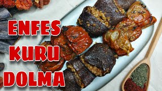 KURU DOLMA ANTEP USÜLÜ 👍 Kolay Etsiz Kıymasız Bulgurlu Biber Patlıcan Dolması Tarifi Nasıl Yapılır [upl. by Rednazxela983]