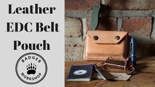 Leather EDC Belt Pouch [upl. by Banyaz]