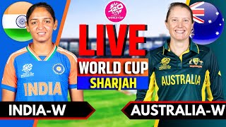 India vs Australia Women Live  Live Cricket Match Today  Womens T20 World Cup  IND W vs AUS W [upl. by Fokos140]