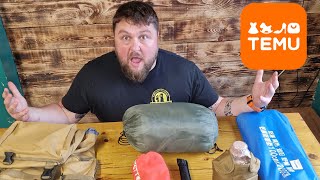 Temu wildcamping haul UK Bushcraft Budget camping gear [upl. by Ffirahs]