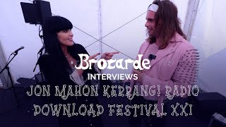 Backstage at Download Festival XXI 2024  Brocarde Interviews Jon Mahon from Kerrang Radio [upl. by Terrance]