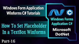 16  How To Set Placeholder In A Textbox In Winforms C  Windows Forms App Csharp HindiUrdu [upl. by Brandy]