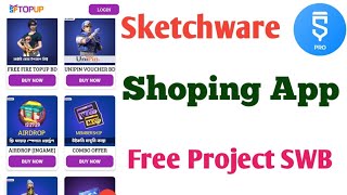 sketchware shopping app project free swb  bkash payment shop app sketchware free project [upl. by Aleahpar]