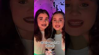 20 triggers in 20 seconds 💖 asmrtrigger triggersforsleep asmrsounds sleepytriggers asmr [upl. by Lozar841]